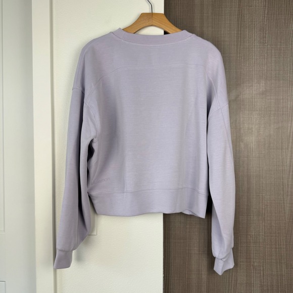 Lululemon Perfectly Oversized Cropped Crew Softstreme Faint Lavender - Picture 6 of 10